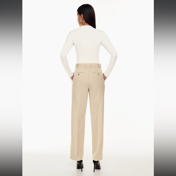 Babaton Agency Pant in Heather Oat Beige - Picture 5 of 10
